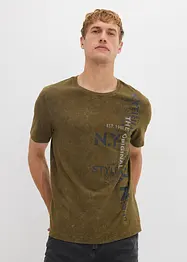T-shirt aspect délavé, 100% coton, bonprix