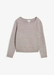 Pull en maille col bateau, bonprix