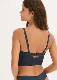 Soutien-gorge balconnet avec effet brillant et dentelle délicate, bonprix