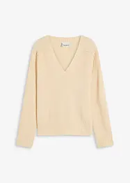 Pull col V oversize, bonprix