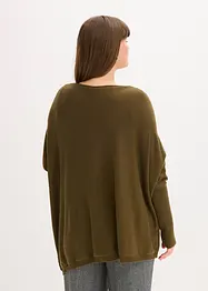 Pull en fine maille, viscose majoritaire, bonprix