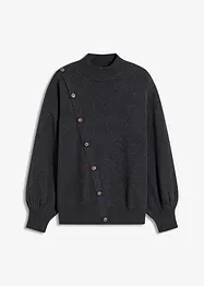 Pull à boutonnage asymétrique, bonprix