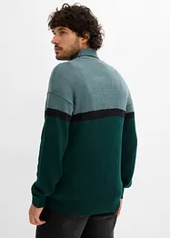 Pull col roulé style color-block, bonprix