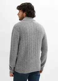 Gilet en maille à motif côtelé, bonprix