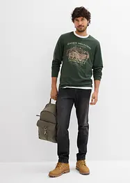 Lot de 2 T-shirts manches longues, bonprix