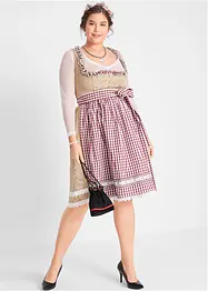 Dirndl avec tablier, longueur genou (ens. 2 pces), bonprix