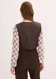 Gilet sans manches enduit, aspect vieilli, bonprix