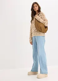 Pull oversize en doux mélange laine et alpaga, bonprix