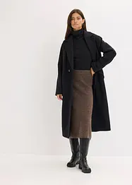 Jupe midi en maille, bonprix