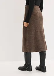 Jupe midi en maille, bonprix