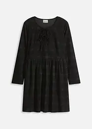 Robe courte en velours côtelé à carreaux, bonprix