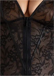 Nuisette sexy en dentelle avec fermeture zippée, bonprix