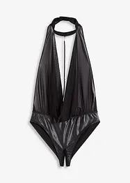 Body ouvert, effet wet look, bonprix