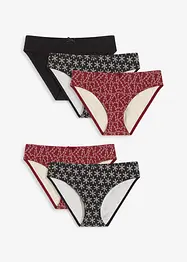 Lot de 5 slips femme coton, bonprix