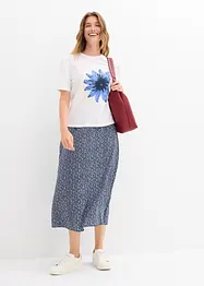 Jupe midi en viscose fluide, bonprix