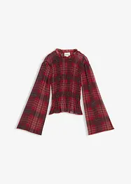 Blouse à empiècement smocké, bonprix