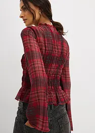 Blouse à empiècement smocké, bonprix