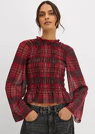Blouse à empiècement smocké, bonprix