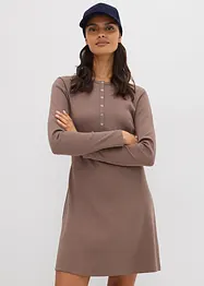 Robe côtelée en coton extensible, bonprix