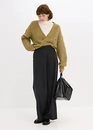 Pantalon de tailleur large en viscose mélangée, bonprix