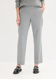Pantalon à revers et taille élastiquée, bonprix