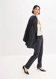 Chemisier en satin avec cravate amovible (2 pces), bonprix