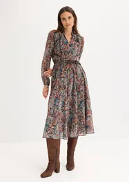 Robe en mousseline à imprimé paisley, bonprix