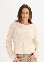 Pull en coton mélangé, bonprix