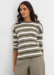 T-shirt manches longues oversize 100% coton, bonprix