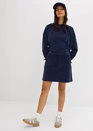 Jupe courte en velours côtelé, bonprix