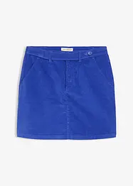 Jupe courte en velours côtelé, bonprix