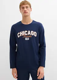 Lot de 2 T-shirts manches longues 100% coton, bonprix