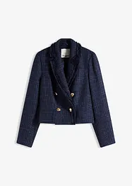 Blazer en maille bouclette à boutons décoratifs, bonprix
