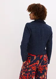 Blazer en maille bouclette à boutons décoratifs, bonprix