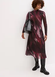 Robe midi en mesh doux, bonprix