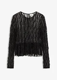 T-shirt manches longues en dentelle, bonprix