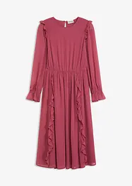 Robe en mousseline à volants, bonprix