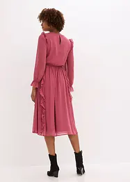 Robe en mousseline à volants, bonprix