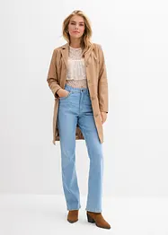 Jean taille haute droit avec poches, bonprix