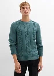 Pull en grosse maille à motif torsadé, bonprix