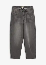 Jean barrel taille mi-haute, bonprix