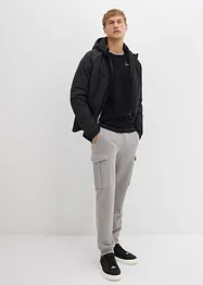 T-shirt manches longues slim en coton extensible, bonprix