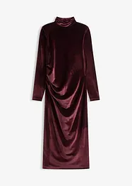 Robe midi en velours doux, bonprix