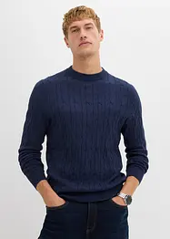 Pull en maille torsadée 100% coton, bonprix