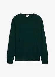 Pull en fine maille avec laine mérinos, bonprix