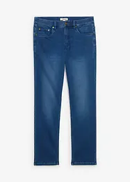 Jean classique en molleton effet denim à taille élastiquée, droit, bonprix