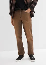 Jean extensible classique à taille élastiquée, toile légère avec délavage vintage, bonprix