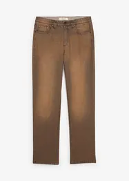 Jean extensible classique à taille élastiquée, toile légère avec délavage vintage, bonprix