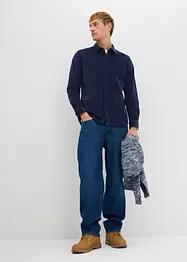 Chemise douce en velours de coton côtelé extensible, bonprix