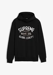 Sweat à capuche doux en coton mélangé, bonprix